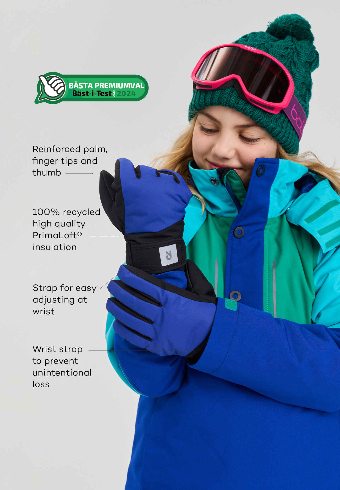 Kids' waterproof Winter gloves Hanskas Winter