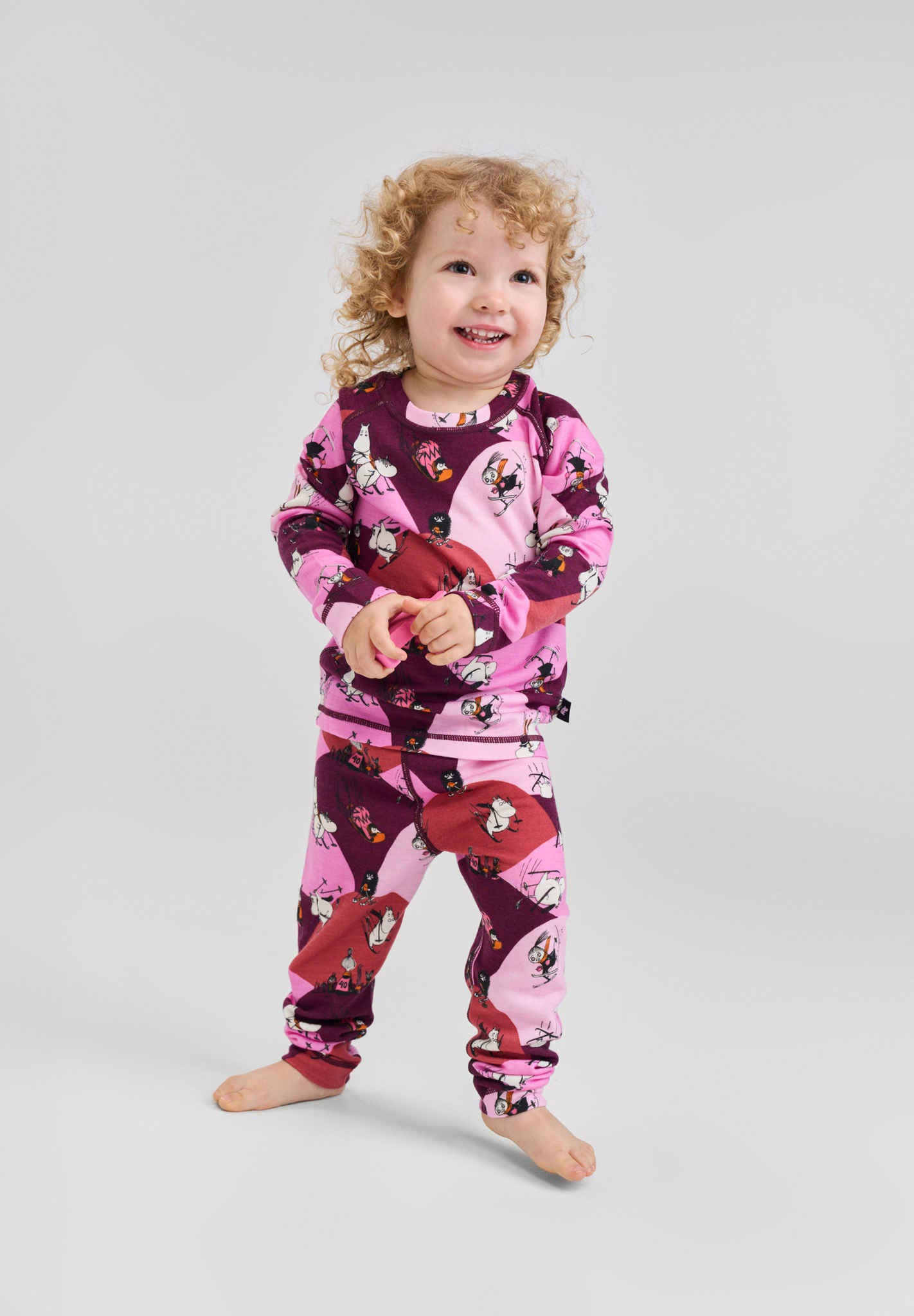 Toddlers' wool mix base-layer set Moomin Trivsam Winter
