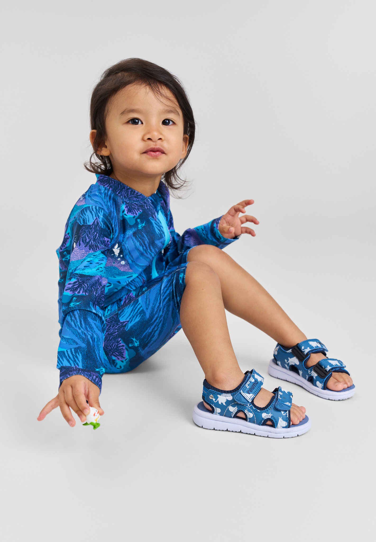 Toddlers' UV protective one piece swimsuit Moomin Sandig Winter
