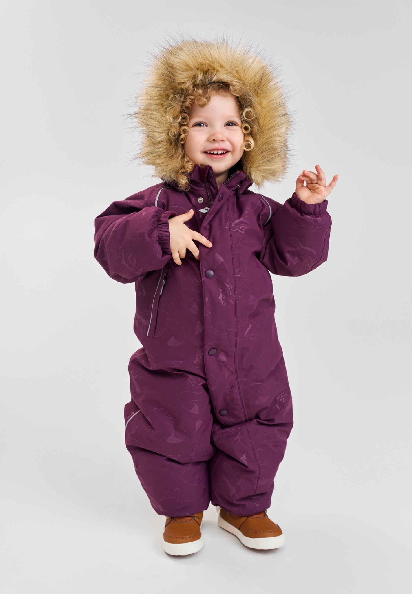 Toddlers' waterproof down snowsuit Aapua Outerwear