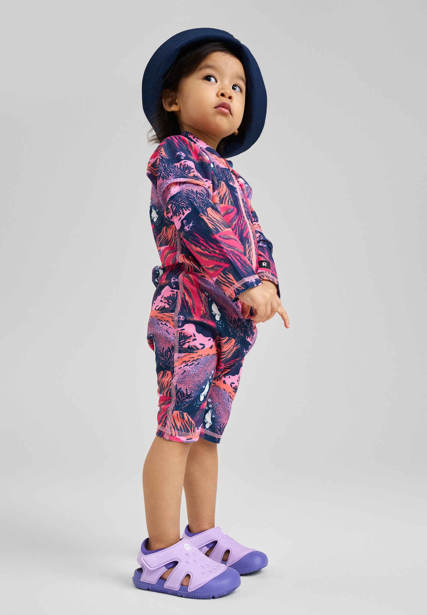 Toddlers' UV protective one piece swimsuit Moomin Sandig Winter