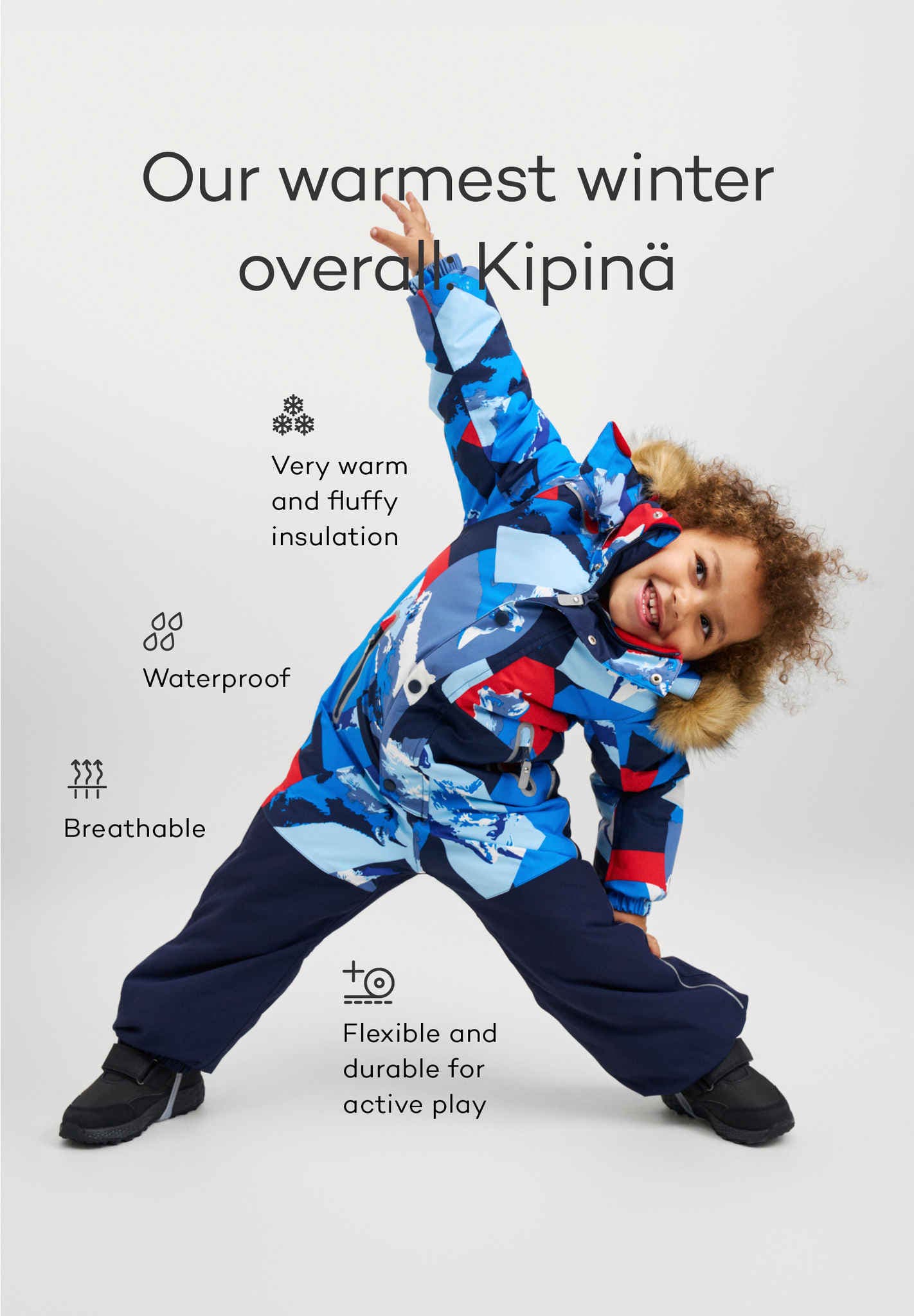 Kids' waterproof snowsuit Kipina Outerwear